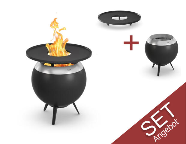 Moon 45 Plancha-Grillset niedrig