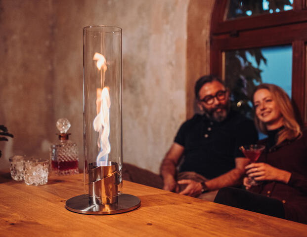 Bioethanol zu Spin Tischfeuer