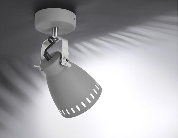 Wandlampe grau