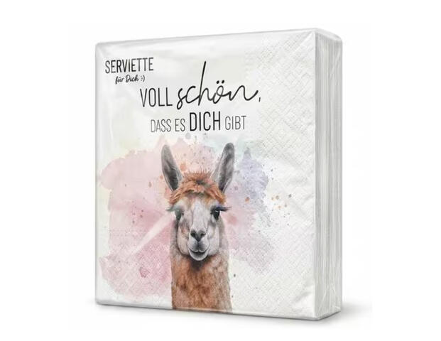 Servietten Lama