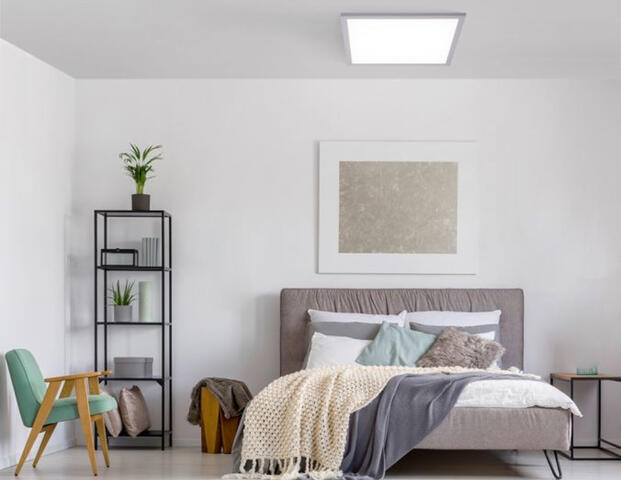 Flat Deckenlampe silber