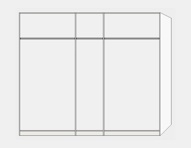 Longline Drehtürenschrank