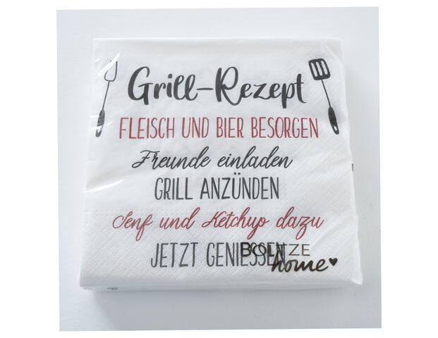 Servietten Grillrezept