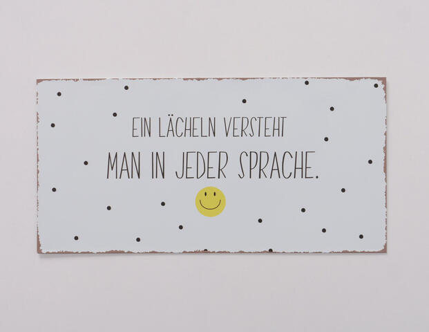 Schild Smiley