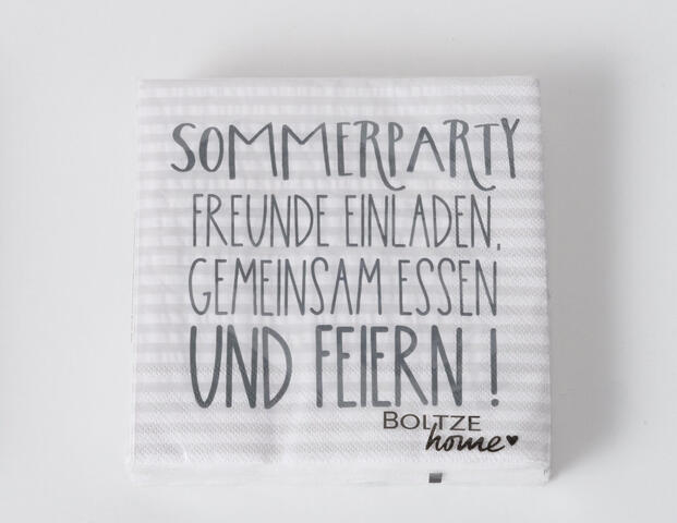 Servietten Sommerparty
