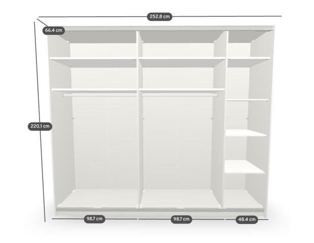 Schwebetürenschrank Slideline