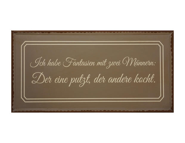 Schild Fenja "...Ich..."