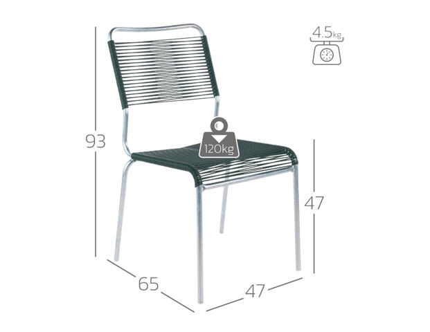 Rigi Spaghetti-Stuhl Comfort