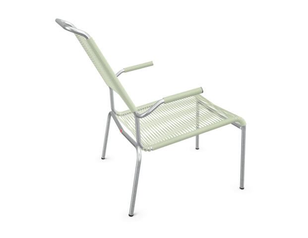 Spaghetti-Lounger Säntis mit Armlehnen