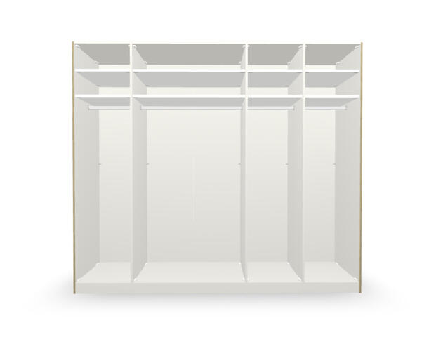 Drehtürenschrank Linea Plus 5-trg