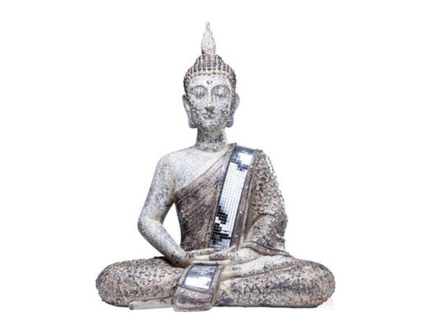 Deko Figur Sitting Buddha Glam