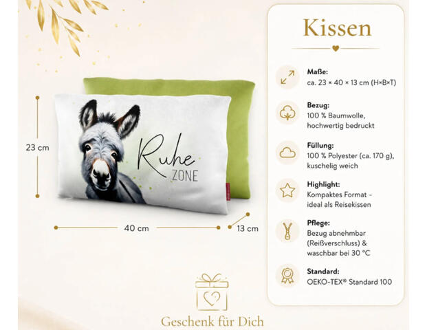 Kissen Esel