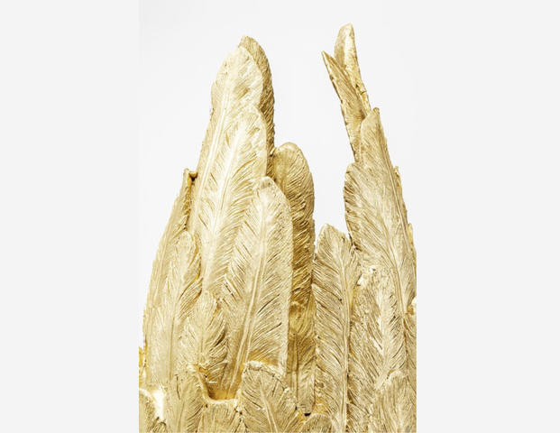 Vase Feathers Gold