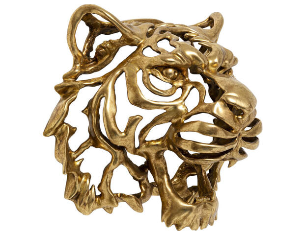 Wandschmuck Tiger Gold