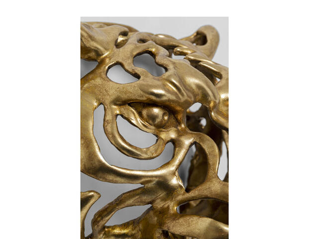 Wandschmuck Tiger Gold