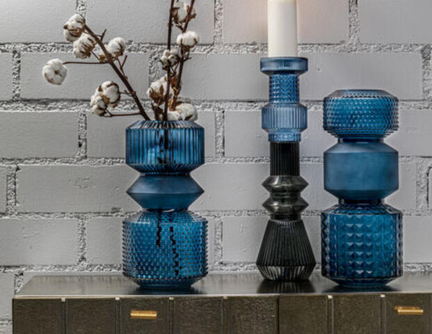 Vase Marvelous Duo Blau