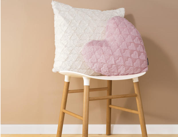 Kissen Fluffy Hearts