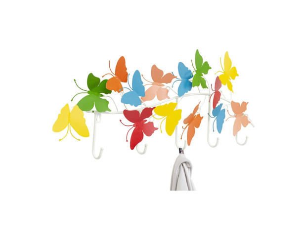 Wandgarderobe Colorful Butterflies