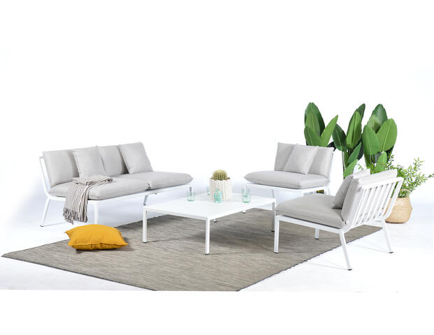 Arcane Gartenlounge Kayl light grey