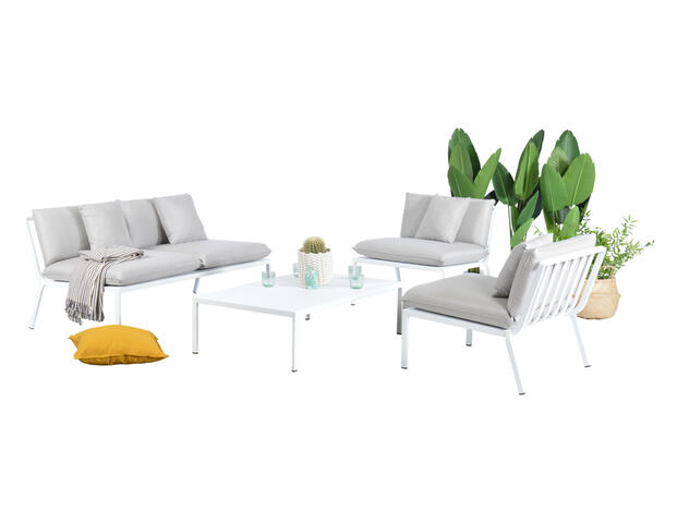 Arcane Gartenlounge Kayl light grey