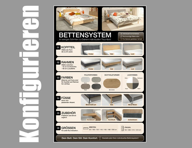 Bettensystem Balkeneiche