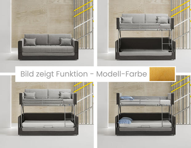 Schlafsofa mit Hochbett-Funktion