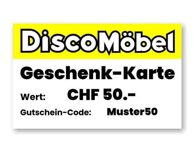 Geschenk-Gutschein CHF 50.-