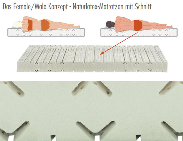 Matratze NATURAL BASIC Z7 male