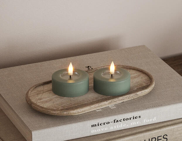 Teelicht Salbei Green