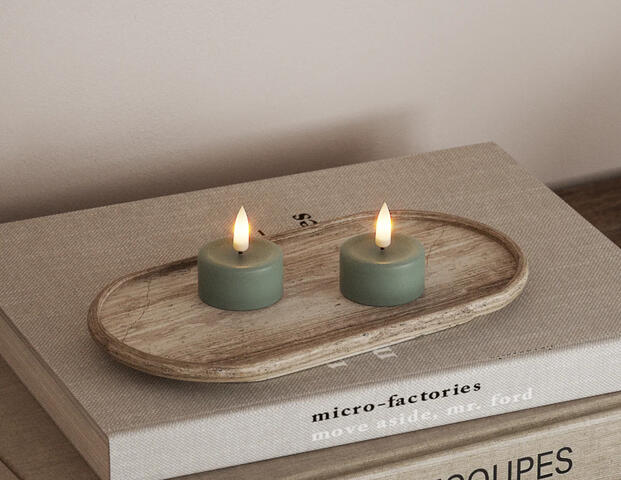 Teelicht Salbei Green
