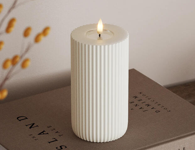 Shape gerillte Kerze