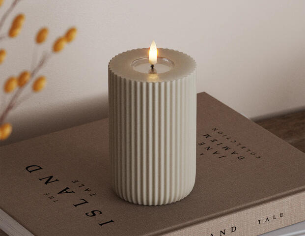 Shape gerillte Kerze