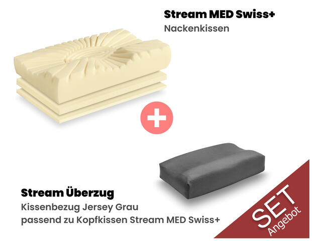 Kopfkissen Stream MED Swiss+ SET