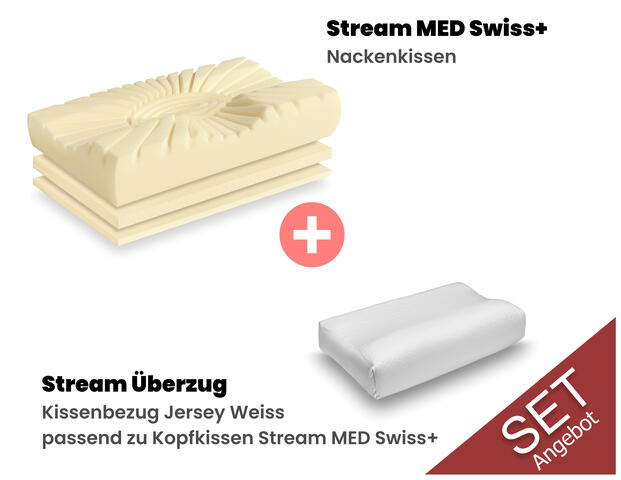 Kopfkissen Stream MED Swiss+ SET