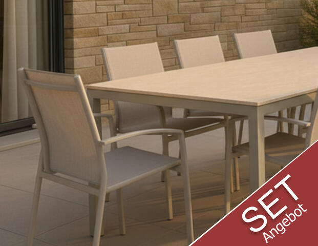 Set Gartentischh inkl. Stühle (Flex-Estate-Limbo)