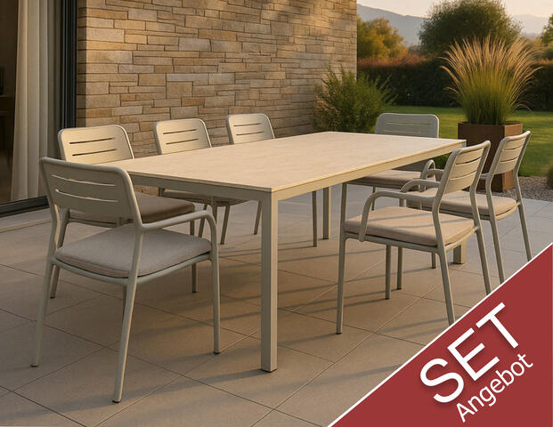 Set Gartentisch inkl. Stühle (Flex-Estate-Telmo)