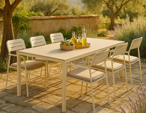 Set Gartentisch inkl. Stühle (Flex-Estate-Telmo)