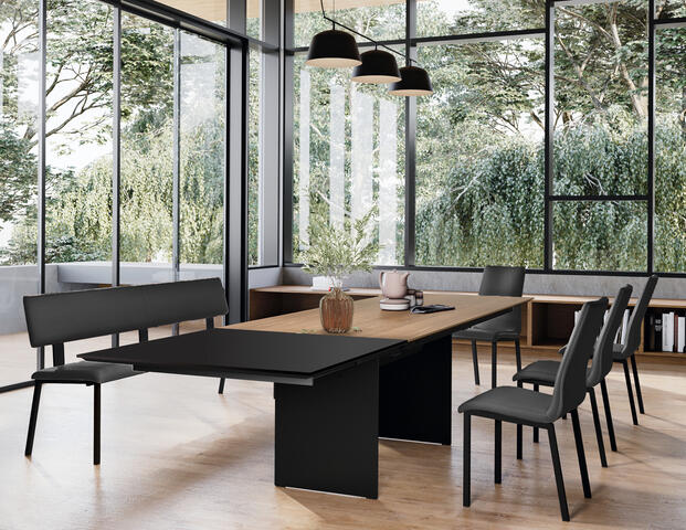 Sitzbank Alba mit Rückenlehne