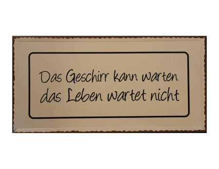 Schild Trudi "Geschirr..."