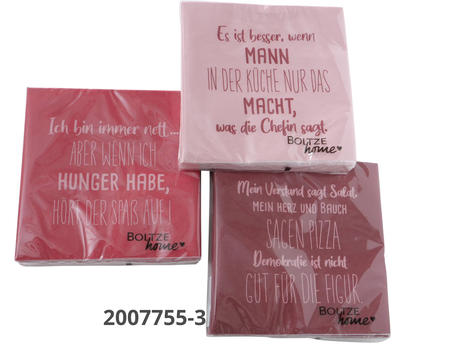 Servietten Hunger "Mein"