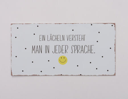 Schild Smiley