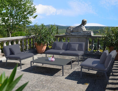 Arcane Gartenlounge Kayl dark grey