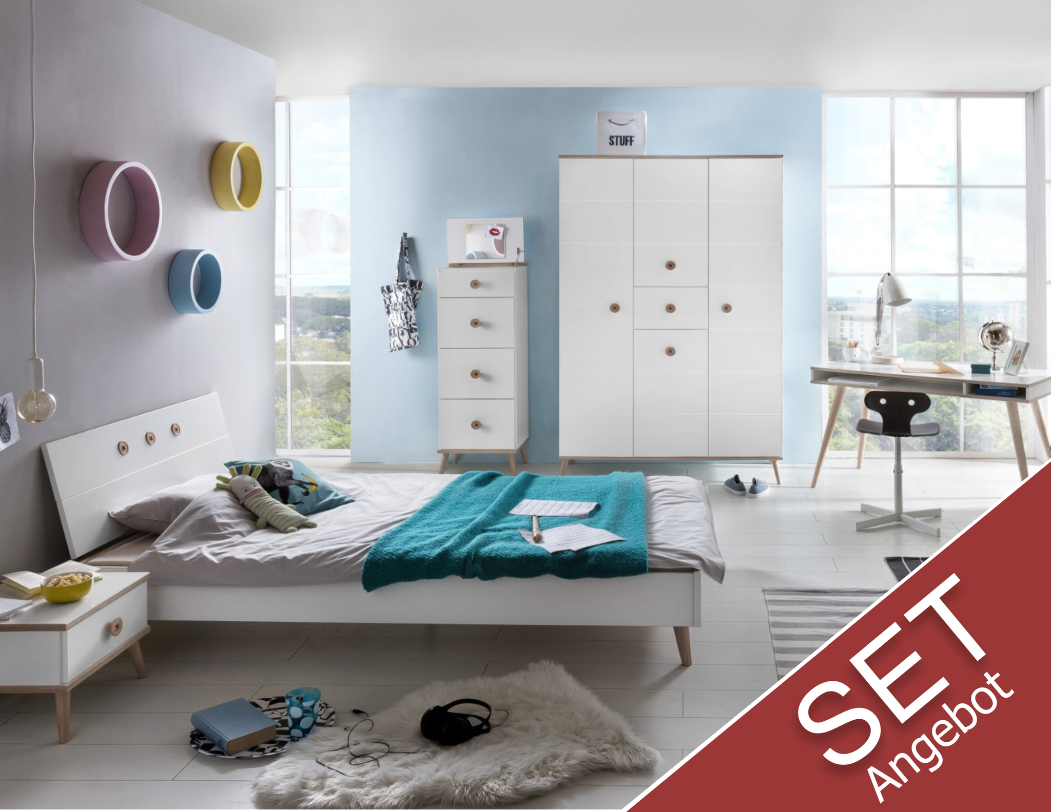Kinderzimmer Billund Mit Bett 140cm Online Gunstig Kaufen Online