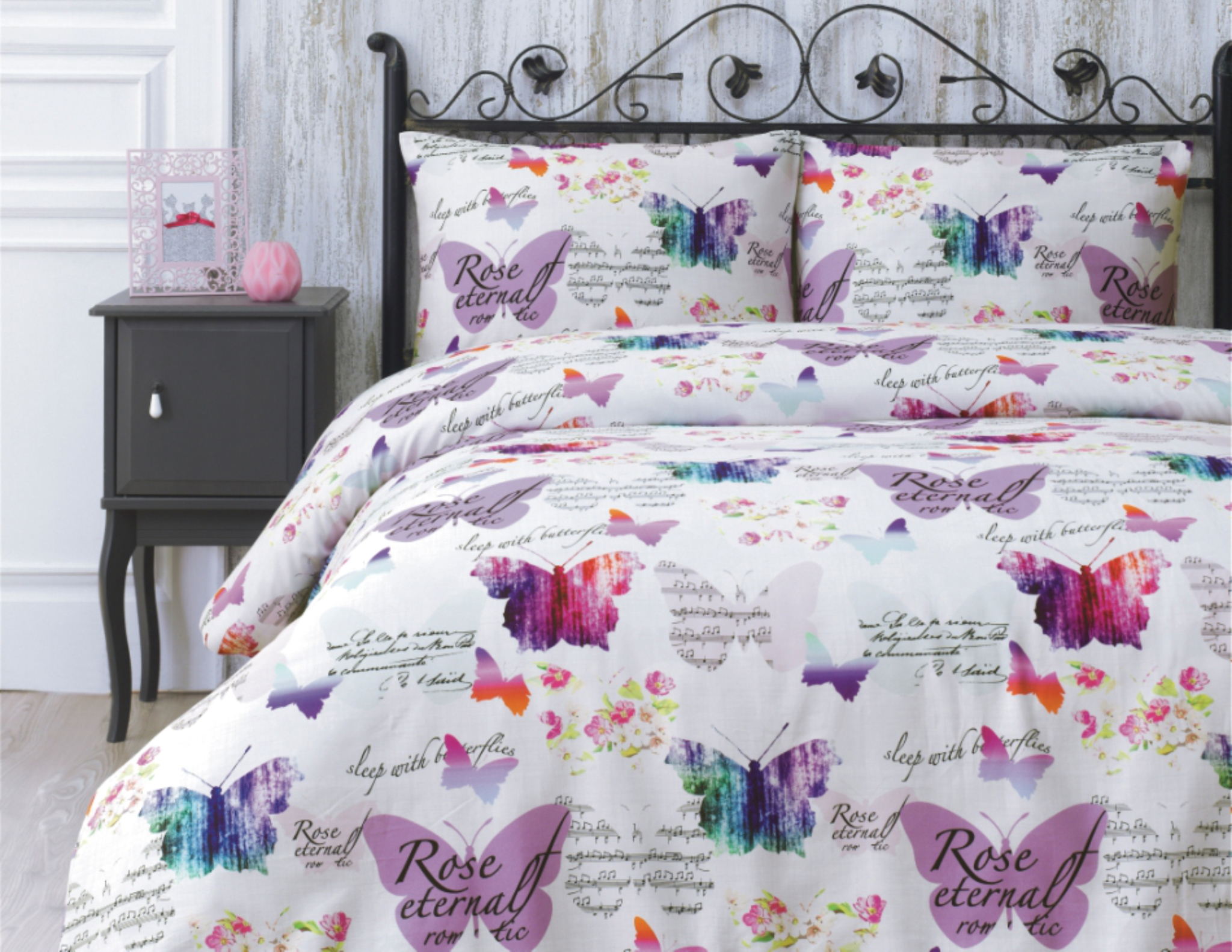 Bettwasche Butterfly Nordische Garnitur Online Gunstig Kaufen